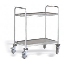 Carro de servicio INOX 2 Niveles 800 x 500 mm P80240 Pujadas - Pepebar Carro de servicio INOX 2 Niveles 800 x 500 mm P80240 Pujadas