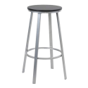 Taburete titan gris con asiento negro 206385(A1)