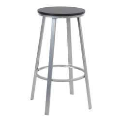 Taburete titan gris con asiento negro 206385(A1)