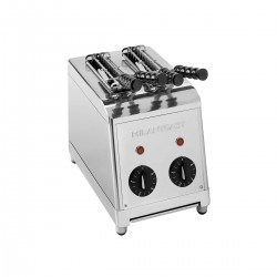 Tostadora Roma de Milan Toast 7000 con 2 pinzas color inox - Pepebar Tostadora Roma de Milan Toast 7000 con 2 pinzas color inox