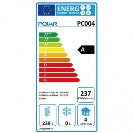 Comprar Refrigerador vertical de 400 litros acero inoxidable Polar PC004 en Pepebar