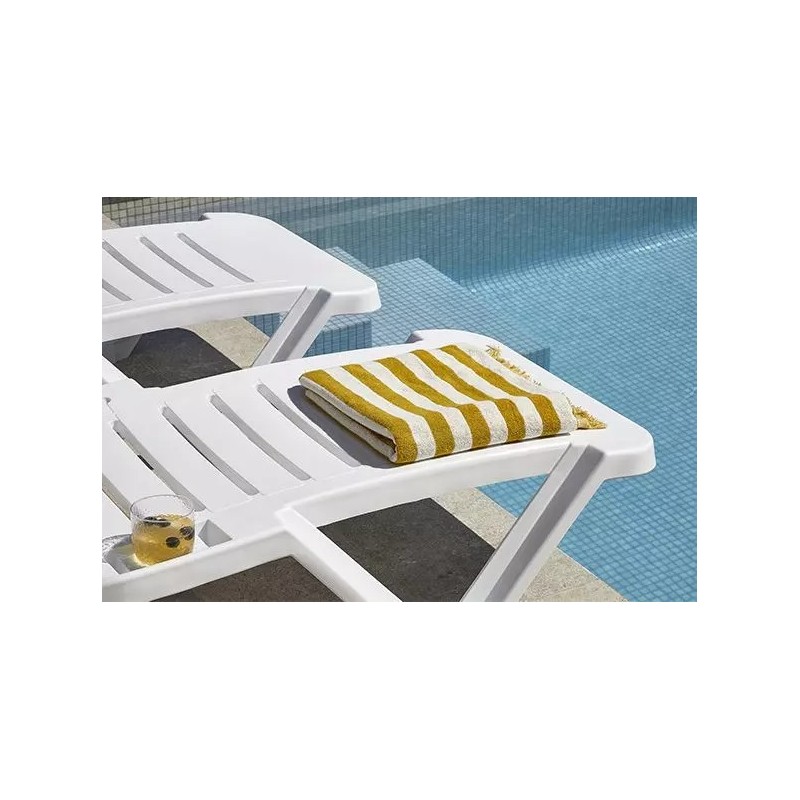 Comprar Tumbona Master blanca Resol 00141.2X en Pepebar