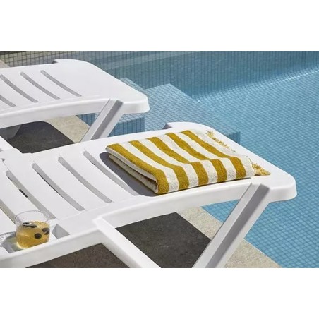 Comprar Tumbona Master blanca Resol 00141.2X en Pepebar