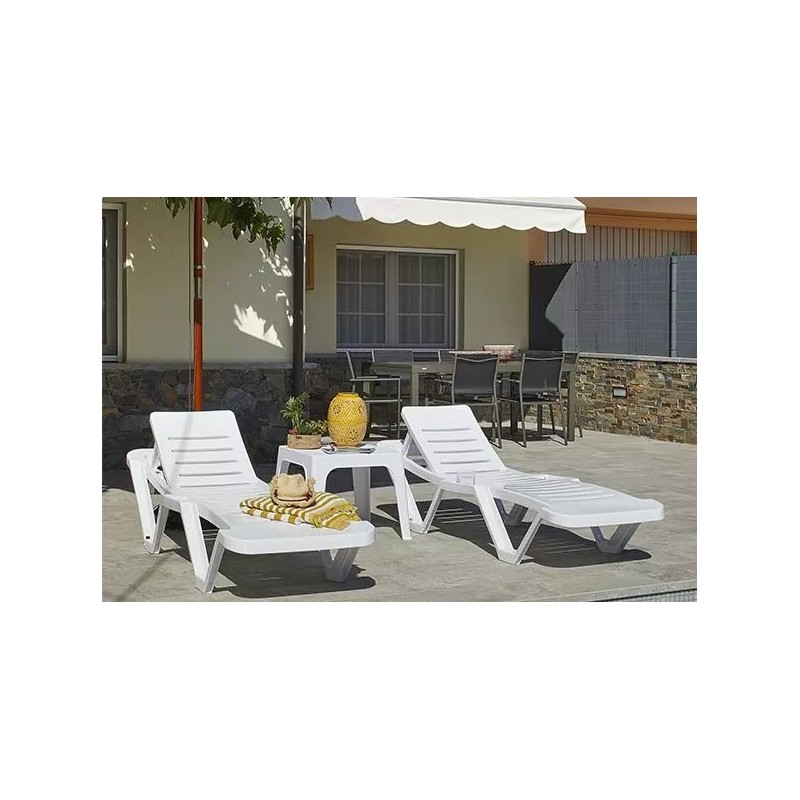 Comprar Tumbona Master blanca Resol 00141.2X en Pepebar