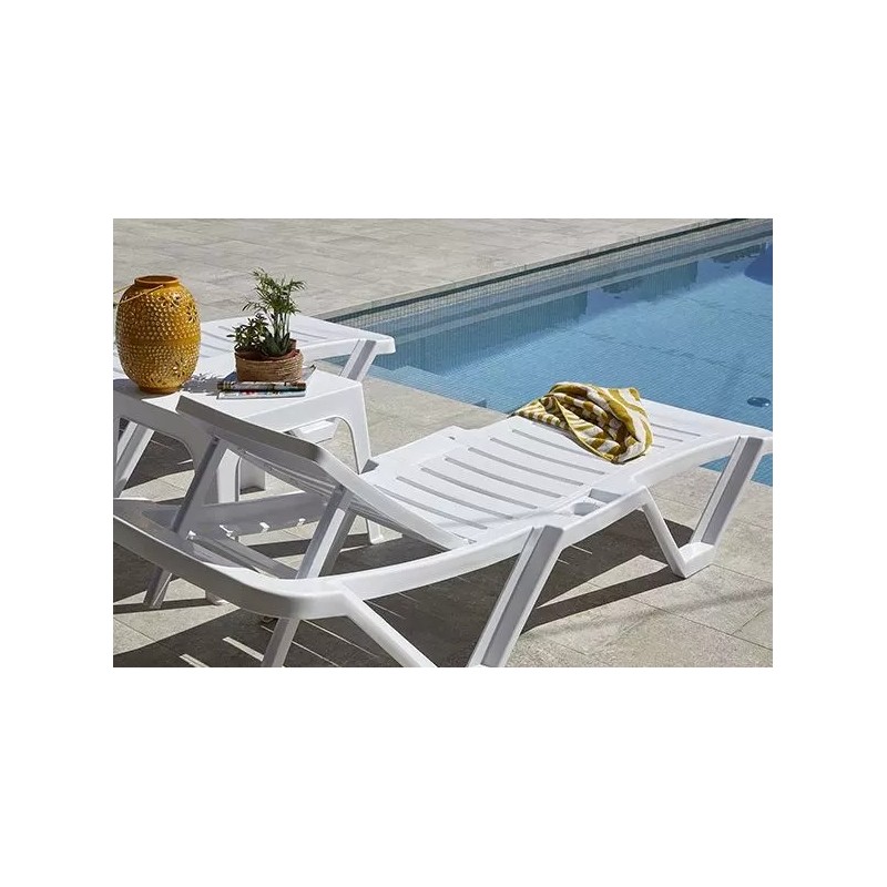 Comprar Tumbona Master blanca Resol 00141.2X en Pepebar