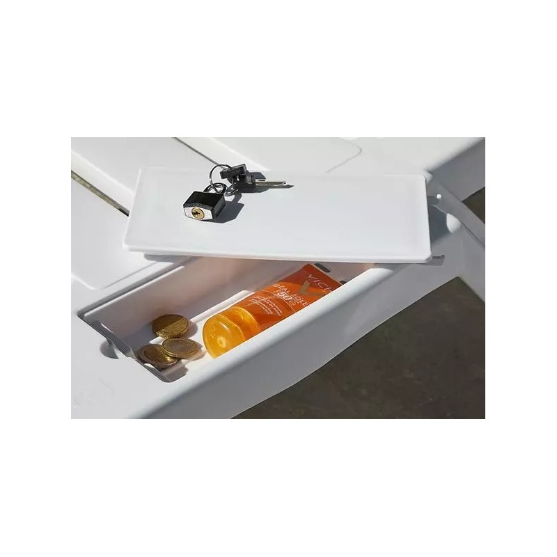 Comprar Tumbona Master blanca Resol 00141.2X en Pepebar