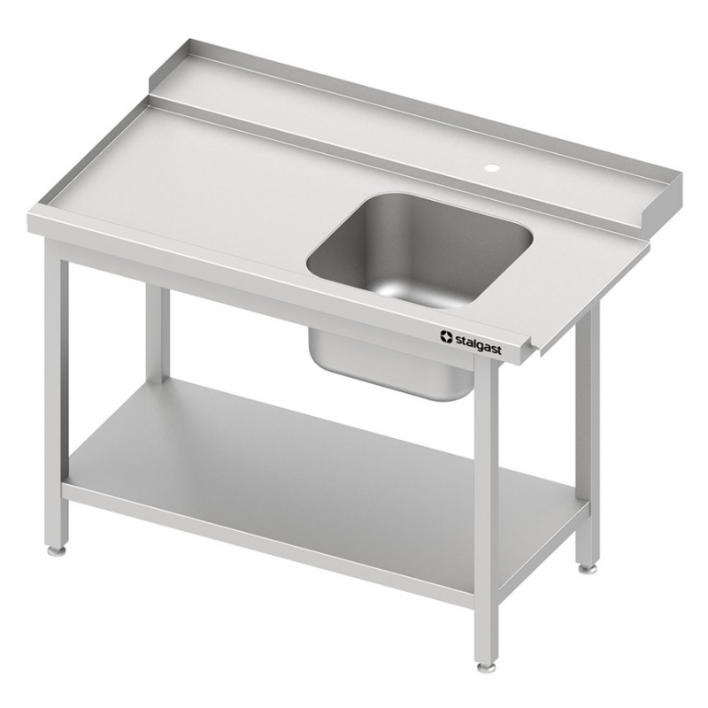 Comprar Mesa de carga izqda, con cuba derecha y estante Stalgast 984727120S en Pepebar