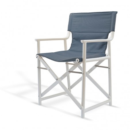 Comprar Silla boss soft blanca tela azul Resol 04527.2X en Pepebar