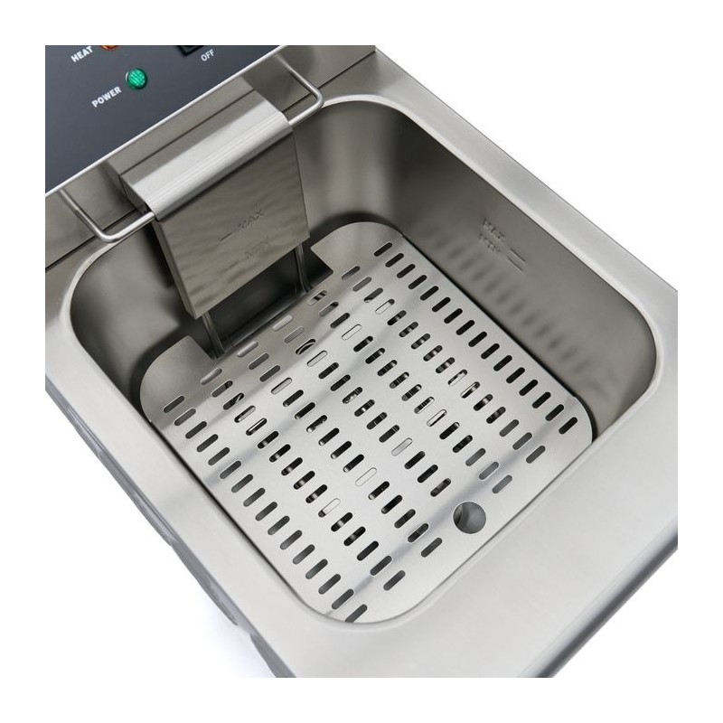 Comprar Freidora 16 litros 1 cesta con grifo de vaciado y soporte 230 V en Pepebar