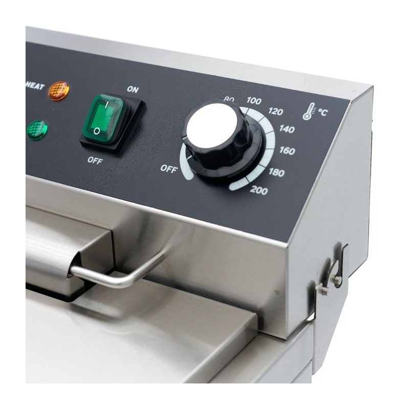 Comprar Freidora 16 litros 1 cesta con grifo de vaciado y soporte 230 V en Pepebar