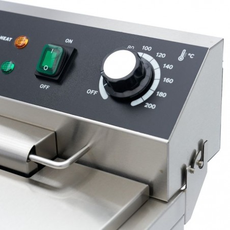 Comprar Freidora 16 litros 1 cesta con grifo de vaciado y soporte 230 V en Pepebar