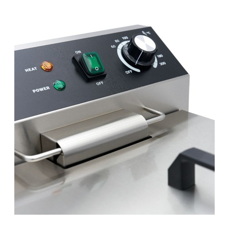 Comprar Freidora 16 litros 1 cesta con grifo de vaciado y soporte 230 V en Pepebar