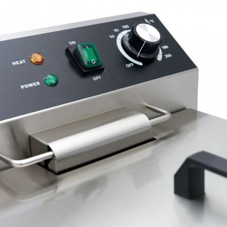 Comprar Freidora 16 litros 1 cesta con grifo de vaciado y soporte 230 V en Pepebar