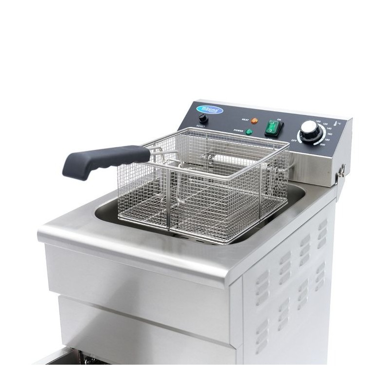 Comprar Freidora 16 litros 1 cesta con grifo de vaciado y soporte 230 V en Pepebar