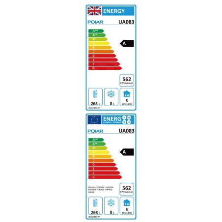 Comprar Bajo mostrador Polar serie U de 2 puertas bandejas 600 x 400 mm, 427 L UA083 en Pepebar