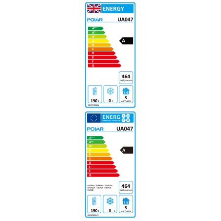 Comprar Mesa de trabajo refrigerada Polar serie U de 2 puertas, 282 L UA047 en Pepebar