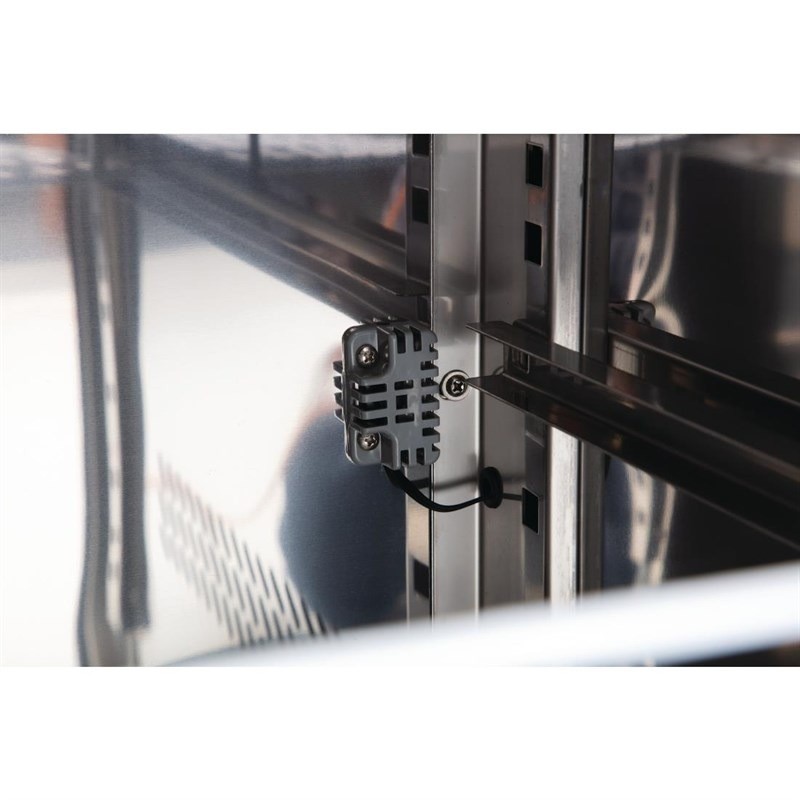 Comprar Mesa de trabajo refrigerada Polar serie U de 2 puertas, 282 L UA047 en Pepebar