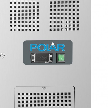 Comprar Mesa de trabajo refrigerada Polar serie U de 2 puertas con peto trasero , 282 L UA064 en Pepebar