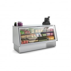 Vitrina refrigerada ancho 2015 mm y exterior de acero inoxidable VCC-9-20 - Pepebar Vitrina refrigerada ancho 2015 mm y exterior de acero inoxidable VCC-9-20