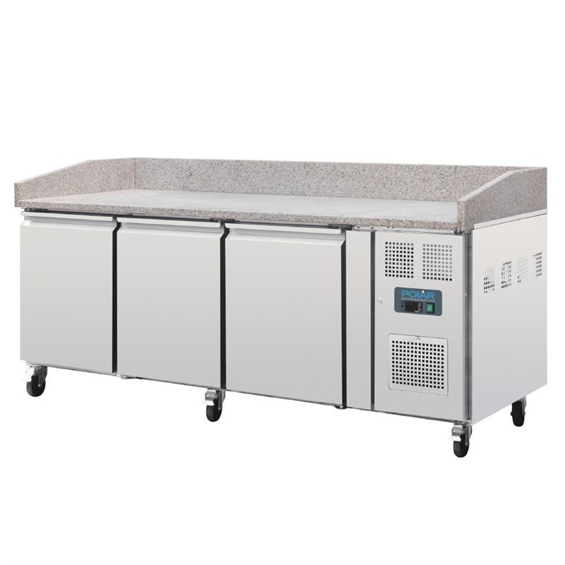 Mesa de trabajo Polar serie U de 3 puertas y encimera de mármol UA082 Comprar Mesa de trabajo Polar serie U de 3 puertas y encimera de mármol UA082 en Pepebar