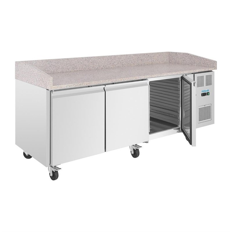 Mesa de trabajo Polar serie U de 3 puertas y encimera de mármol UA082 Comprar Mesa de trabajo Polar serie U de 3 puertas y encimera de mármol UA082 en Pepebar