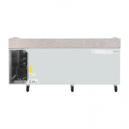 Mesa de trabajo Polar serie U de 3 puertas y encimera de mármol UA082 Comprar Mesa de trabajo Polar serie U de 3 puertas y encimera de mármol UA082 en Pepebar