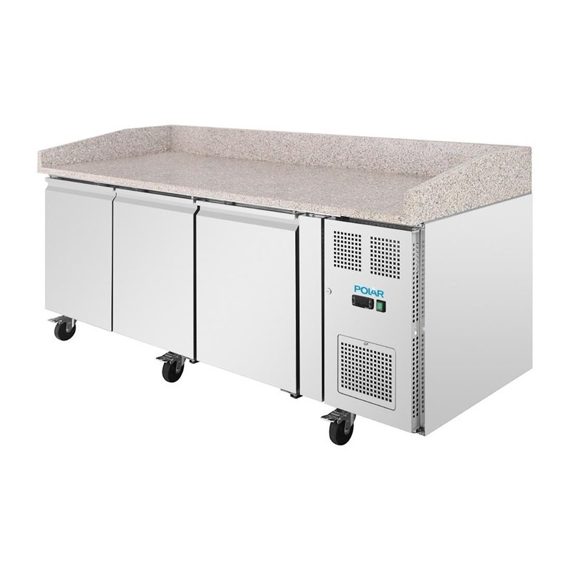 Mesa de trabajo Polar serie U de 3 puertas y encimera de mármol UA082 Comprar Mesa de trabajo Polar serie U de 3 puertas y encimera de mármol UA082 en Pepebar