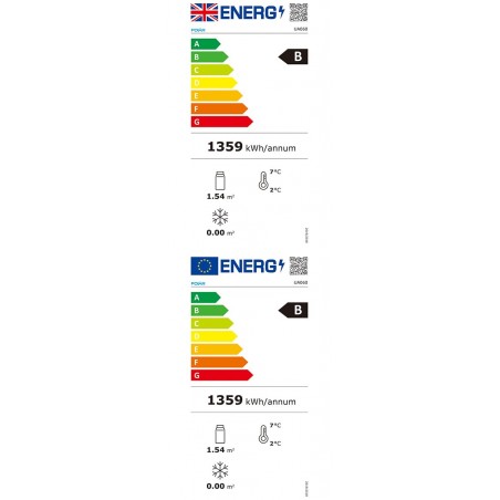 Comprar Vitrina refrigerada Polar serie U de 285 l UA060 en Pepebar