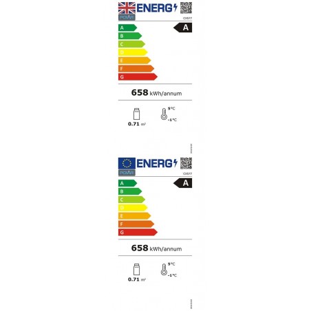 Comprar Vitrina frigorífica vertical Polar Serie C 68 litros CX577 en Pepebar