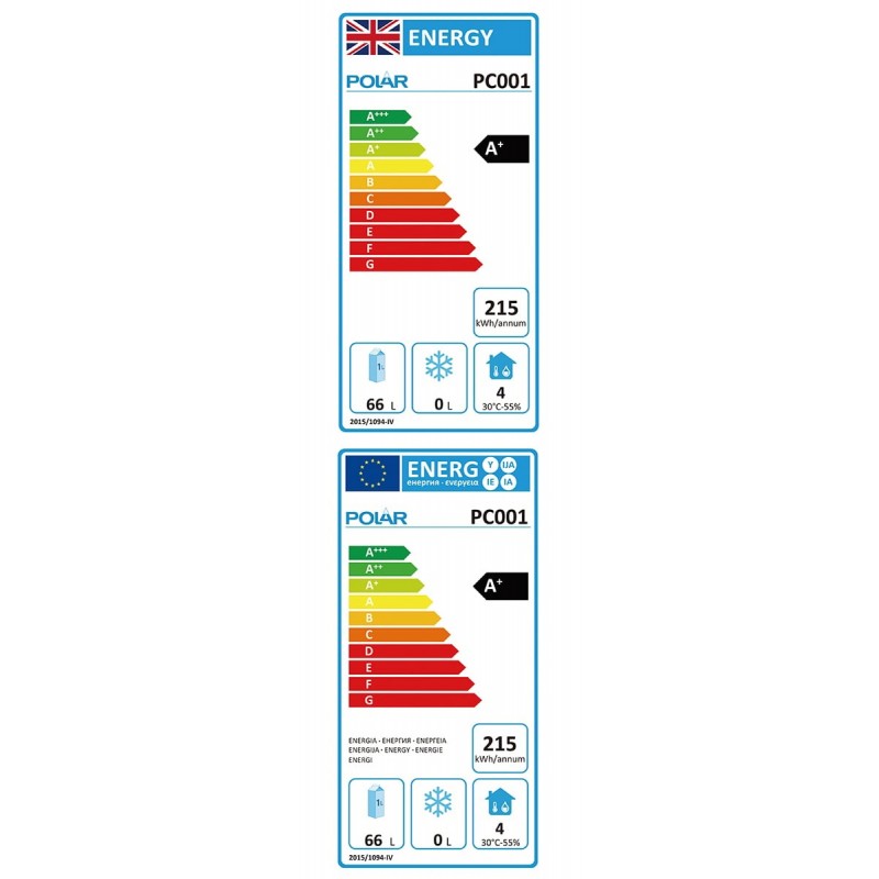 Comprar Nevera bajo mostrador Polar Serie C, blanco, 150 litros PC001 en Pepebar