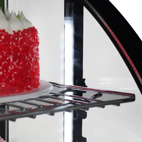 Comprar Vitrina sobremostrador refrigerada Polar Serie C, color negro, 100 litros CU363 en Pepebar