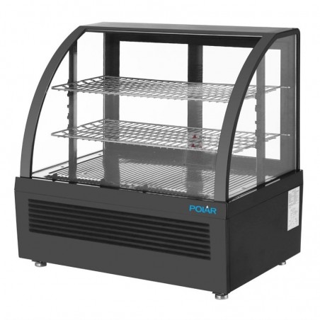 Comprar Vitrina sobremostrador refrigerada Polar Serie C, color negro, 100 litros CU363 en Pepebar