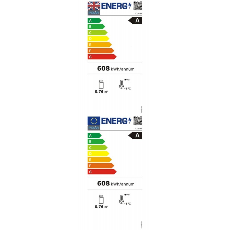 Comprar Vitrina sobremostrador refrigerada Polar Serie C, color negro, 100 litros CU363 en Pepebar
