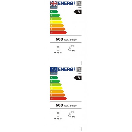 Comprar Vitrina sobremostrador refrigerada Polar Serie C, color negro, 100 litros CU363 en Pepebar