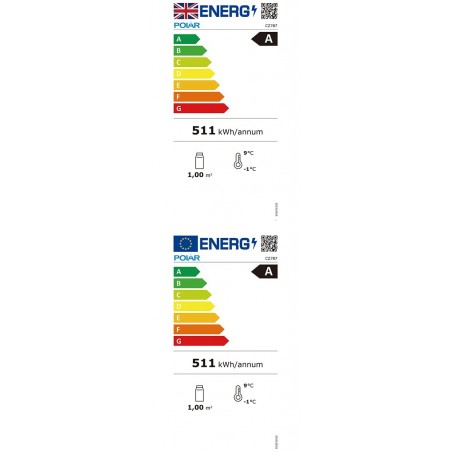 Comprar Armario expositor refrigerado Polar Serie C, blanco, 600 litros CZ787 en Pepebar