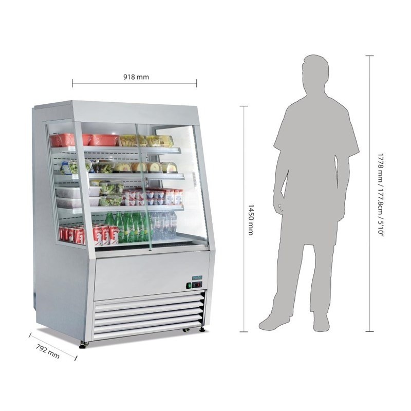 Comprar Vitrina refrigerada baja Polar Serie G 918 litros GP295 en Pepebar