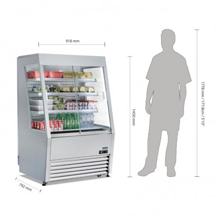 Comprar Vitrina refrigerada baja Polar Serie G 918 litros GP295 en Pepebar