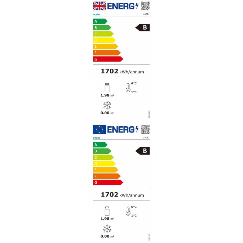 Comprar Vitrina refrigerada pastelera 385 litros Polar UA061 en Pepebar