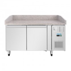 Mesa de trabajo Polar serie U de 2 puertas y encimera de mármol UA081 - Catálogo Mesas Refrigeradas