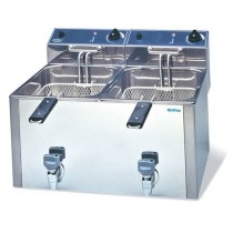 Freidora industrial eléctrica 8+8 litros 2 cubas Infrico FR88LG - Pepebar Freidora industrial eléctrica 8+8 litros 2 cubas Infrico FR88LG - Catálogo Freidora doble