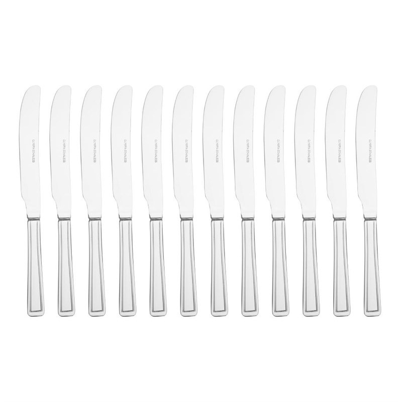 Comprar Cuchillo de mesa de mango macizo 23cm 12ud. Harley D690 en Pepebar