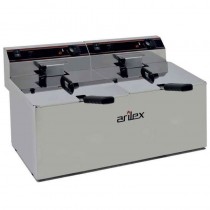 Freidora profesional eléctrica 2 cestas 12+12 litros EVO1212 - Pepebar Freidora profesional eléctrica 2 cestas 12+12 litros EVO1212 - Catálogo Freidora doble