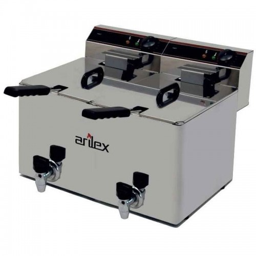 Comprar Freidora doble con grifo 10 + 10 litros EVO1010G en Pepebar