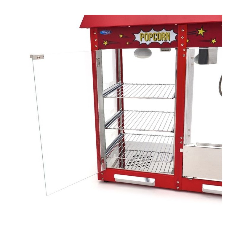 Comprar Máquina de palomitas 150gr con vitrina de calentamiento en Pepebar