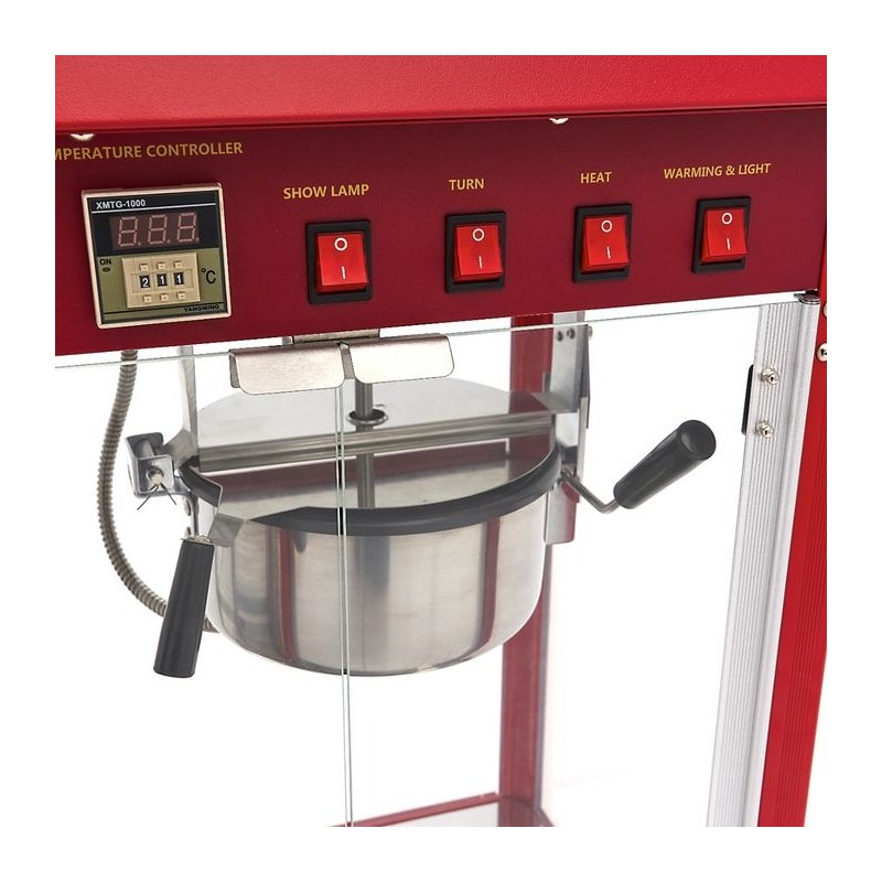 Comprar Máquina de palomitas 150gr con vitrina de calentamiento en Pepebar