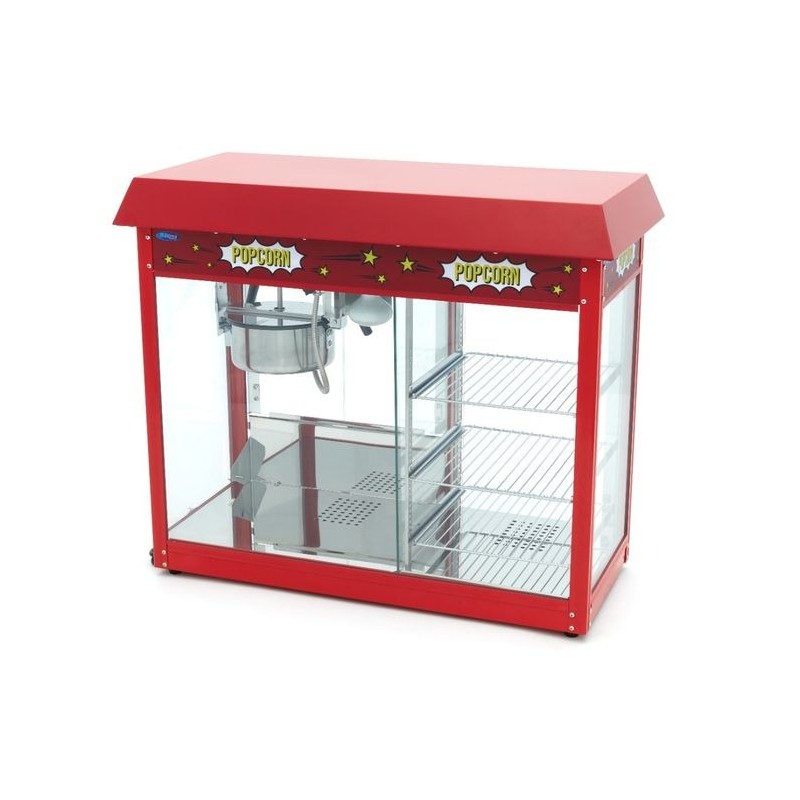 Comprar Máquina de palomitas 150gr con vitrina de calentamiento en Pepebar