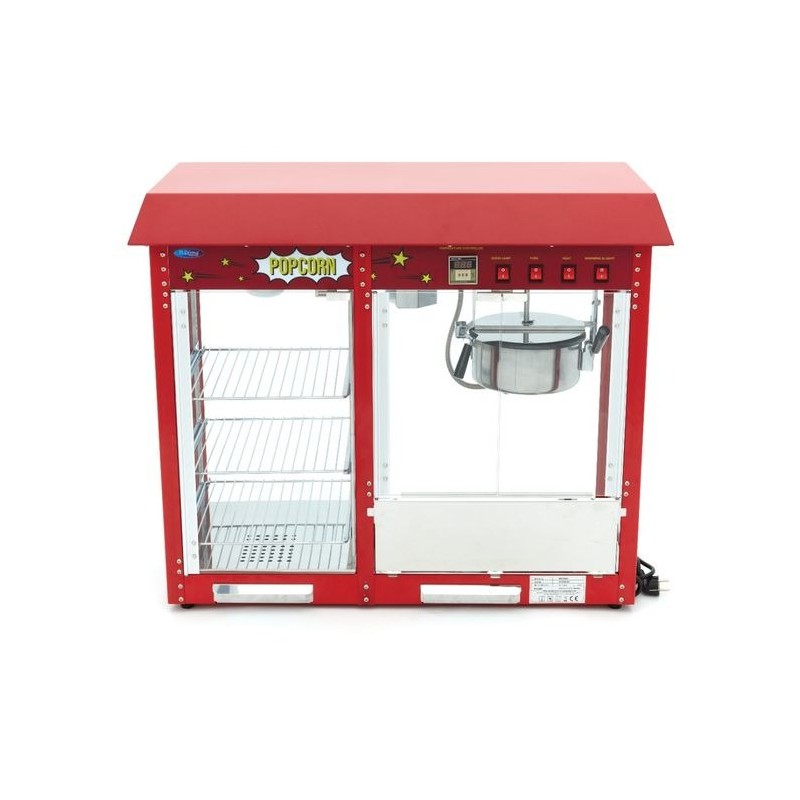 Comprar Máquina de palomitas 150gr con vitrina de calentamiento en Pepebar