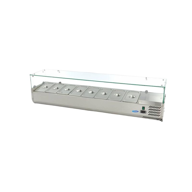 Comprar Vitrina refrigerada 180 cm para 8 x 1/3 gn en Pepebar