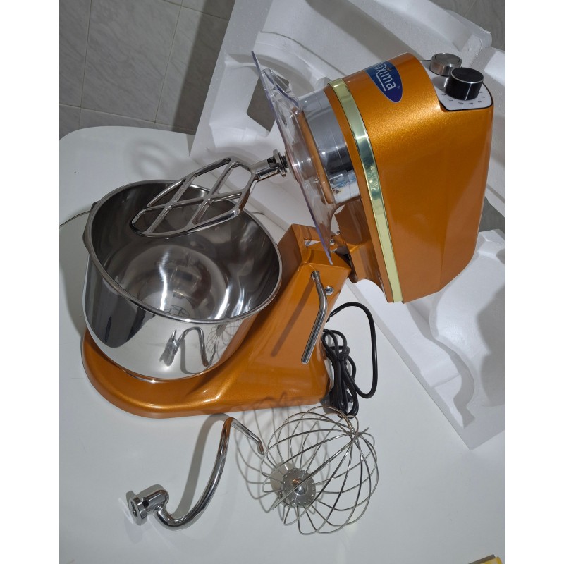 Comprar Mezcladora planetaria 7 litros hasta 2kg de masa oro en Pepebar