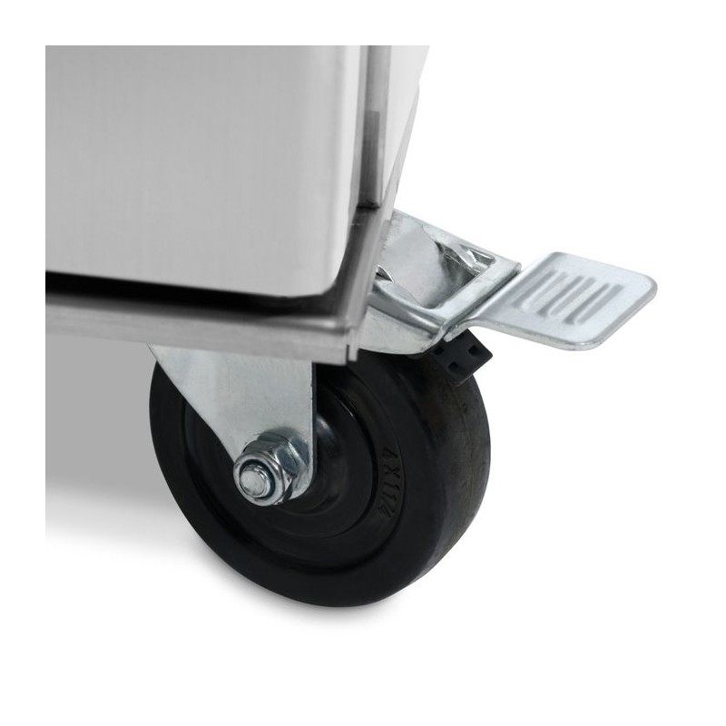 Comprar Frigorífico 1200 litros 6 estantes ajustables 2/1 gn con ruedas y estantes en Pepebar